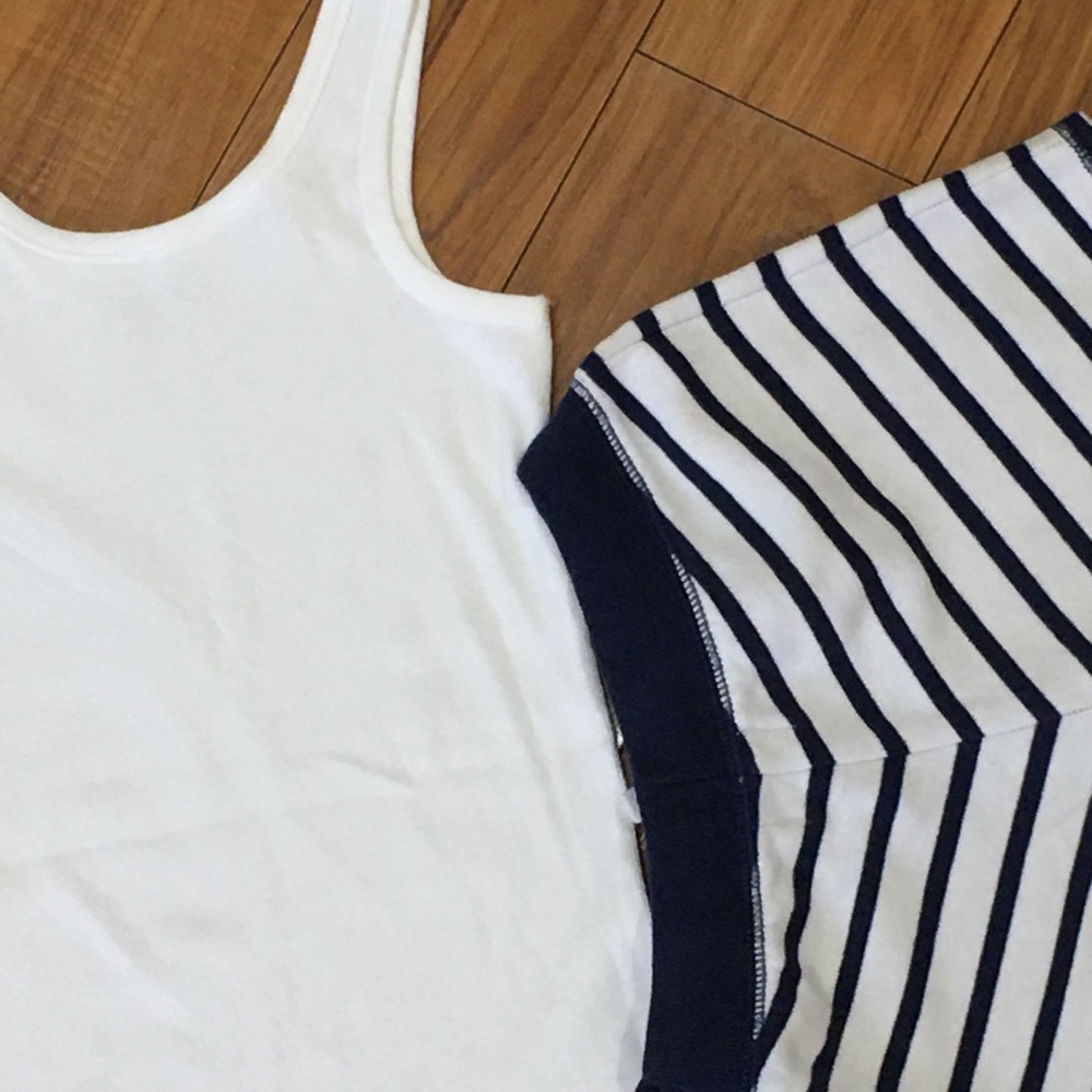 Gap beach summer striped cotton shorts and sequin white tank top — girl … - Picture 7 of 7